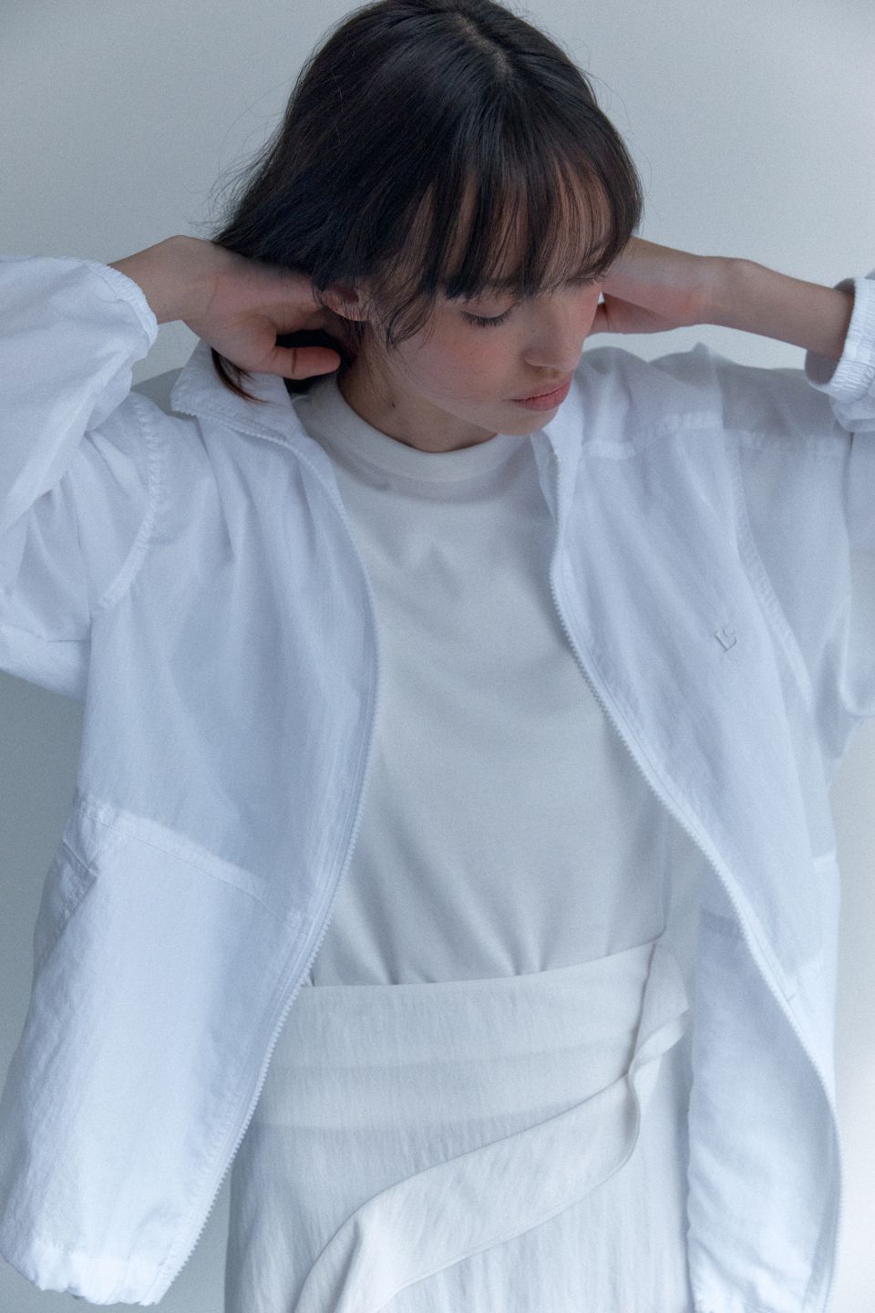 LC BACK POCKET NYLON JACKET_WHITE_LC242_JP01WH :: WALALAND