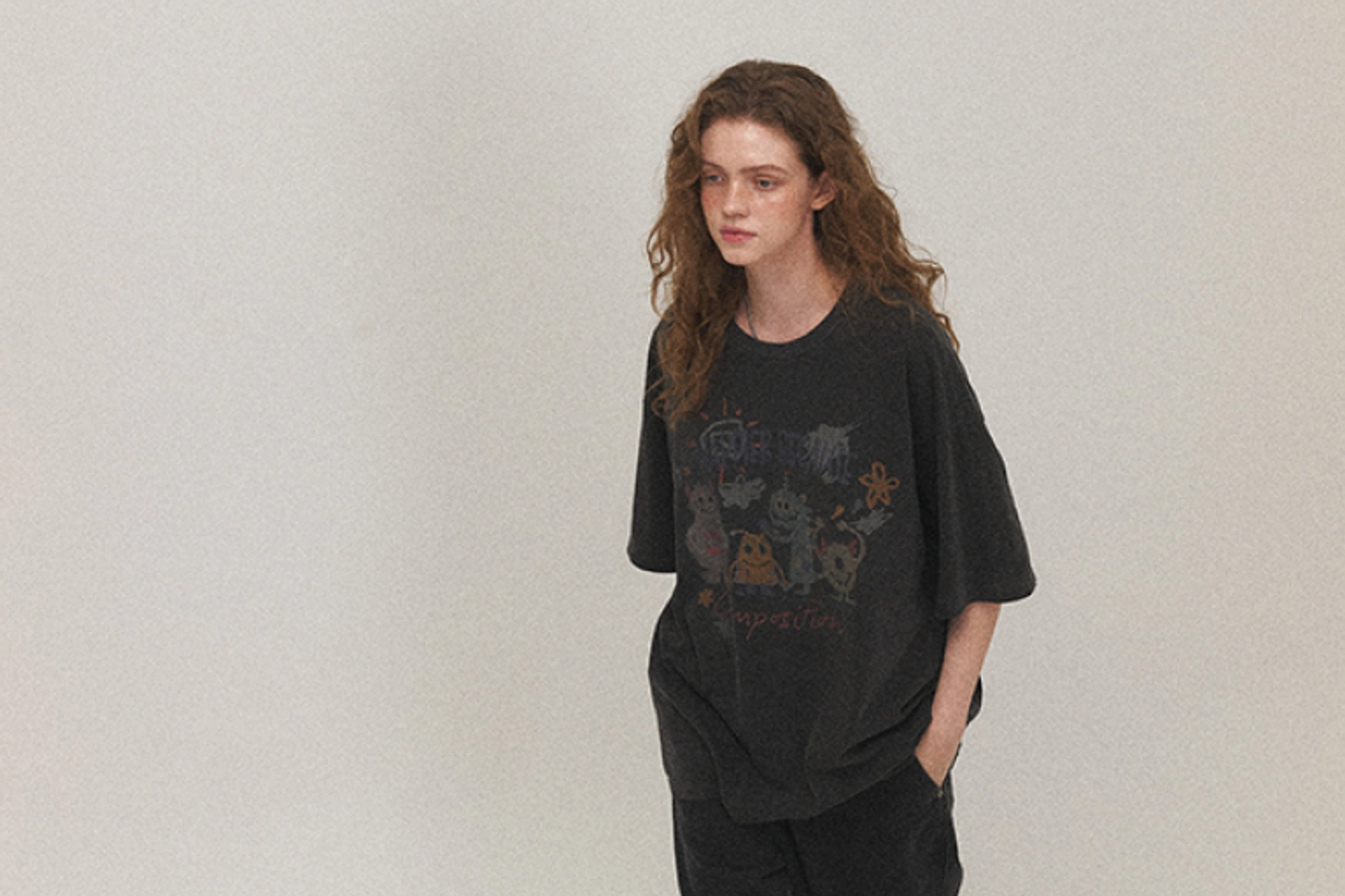 【CPGN STUDIO】Rough Drawing Pigment Sweatshirt CPGN STUDIO :: WALALAND(왈라랜드)