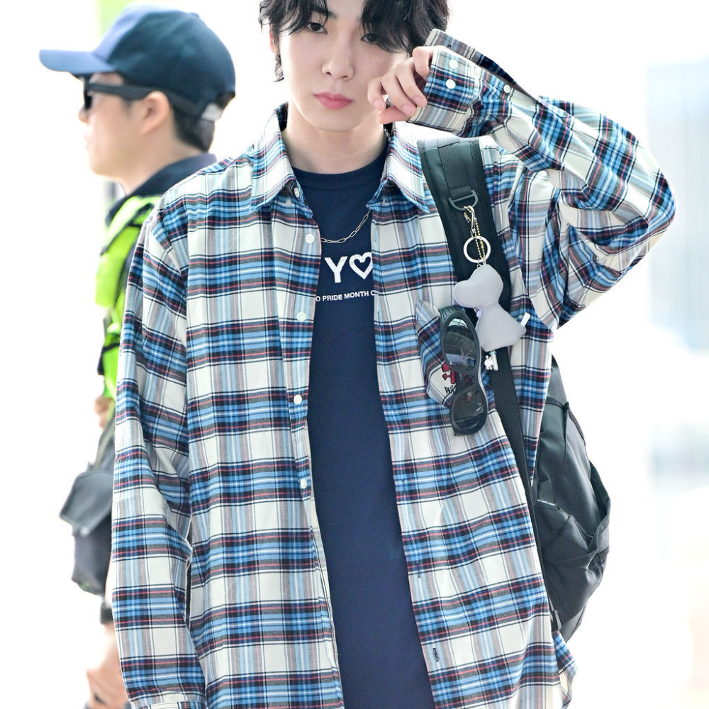 CONTENT - SHINee's key Instagram check shirt :: WALALAND