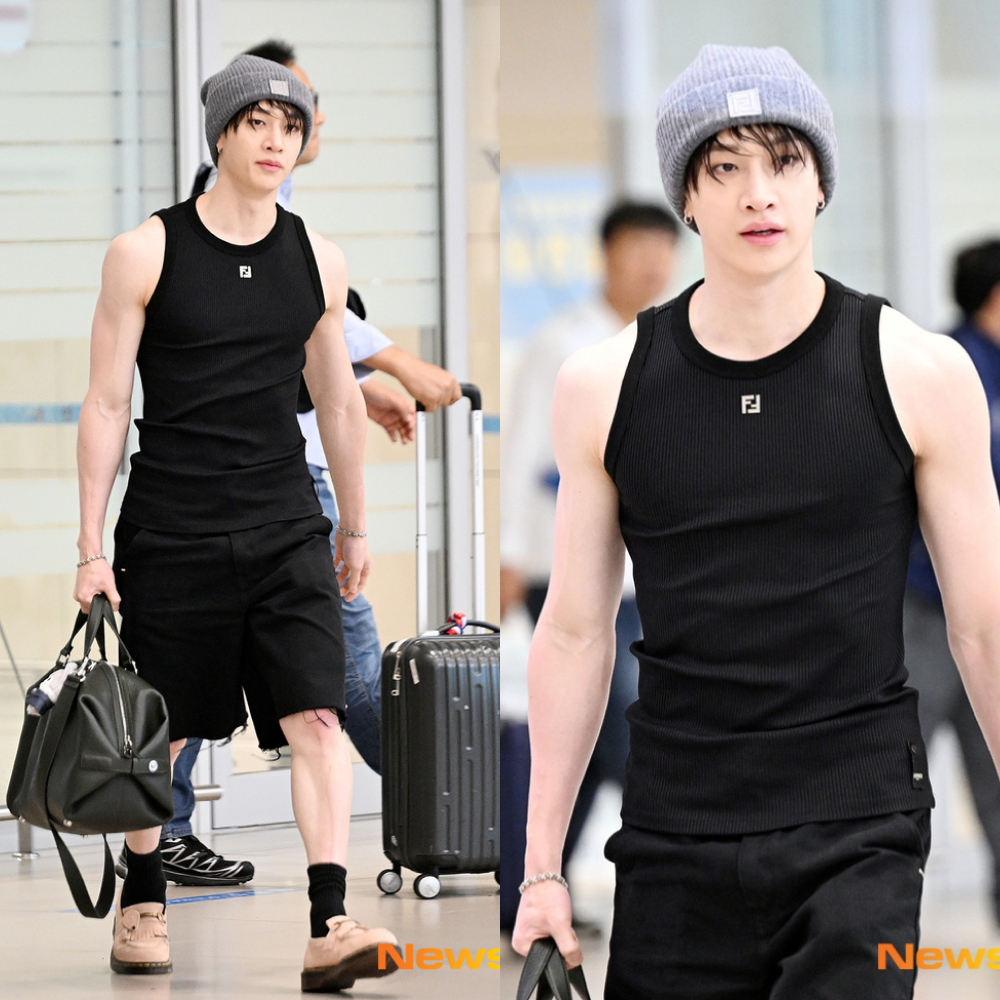 CONTENT - Stray Kids Bang Chan Airport Fashion Black