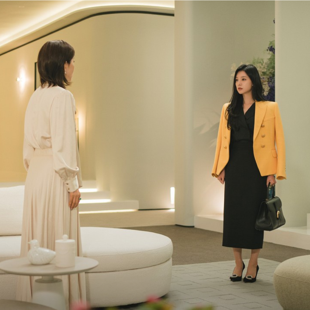 avouavou★韓国ドラマ協賛★TWEED DOUBLE CROP JACKET 4色 CONTENT - Kim Jiwon tvN's Queen of Tears episode 4 jacket