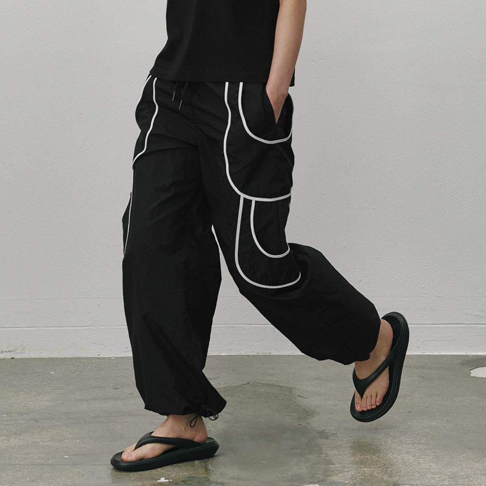 andwang Frill belt mini pants アンドワン ブラック andwang Frill belt mini pants - メルカリ