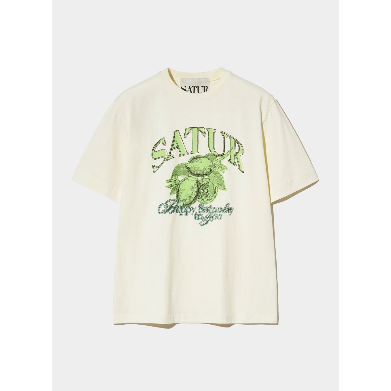 SATUR セター　All Day T-Shirts - Ivory Satur All Day T-Shirt - Ivory | ファッション通販サイト NUGU