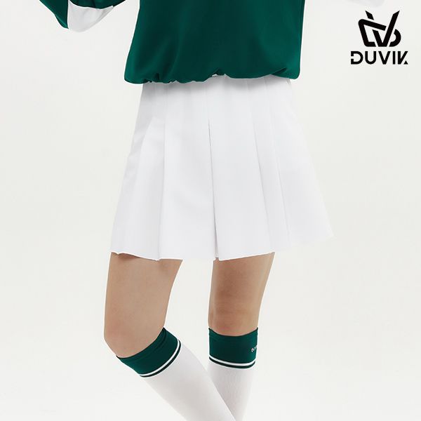 【WOOHWA】DOUBLE LEAF PLEATS SK DuVic Women's Pleats Quilot Skirt Shorts DD3WPH371WH