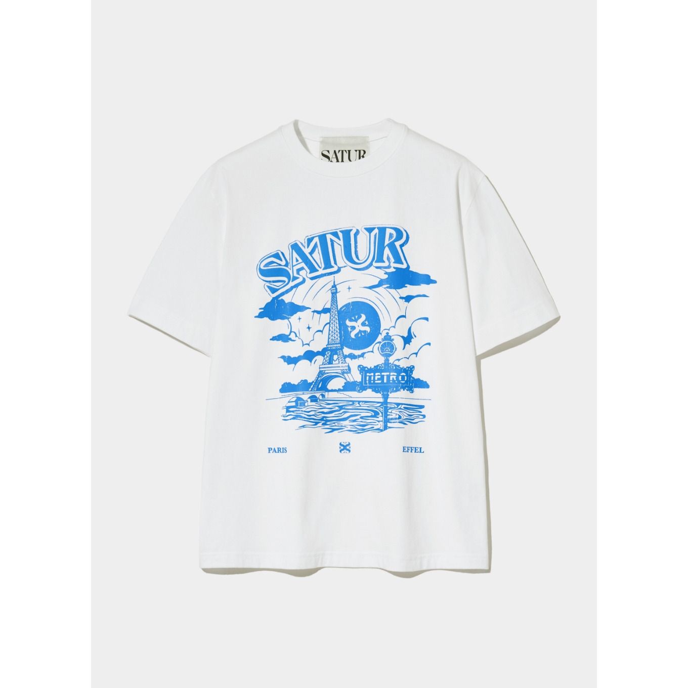 ★SATUR★ Saturday Retro Mood Graphic Short Sleeve T-Shirt N MUSINSA | SATUR Saturday Retro Mood Graphic Short Sleeve T