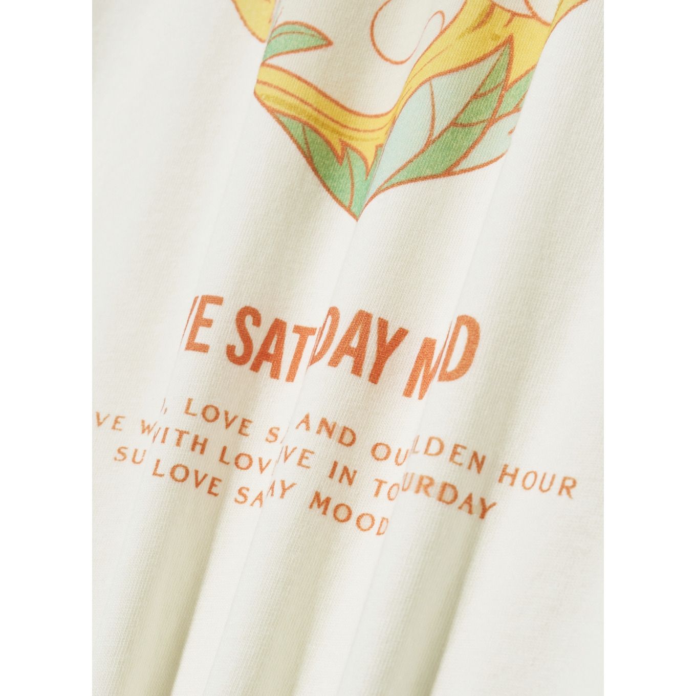 ★送料・関税込★SATUR★Love Day Mood Ocean Graphic T-Shirt★ ☆SATUR☆Love Day Mood Ocean Graphic T-Shirt WHITE☆ (SATUR