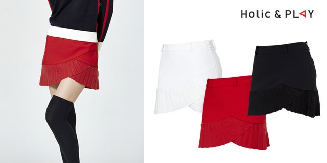 Holic & Play Women's Spandex Knitwear Patch Skirt-HA3WCU002