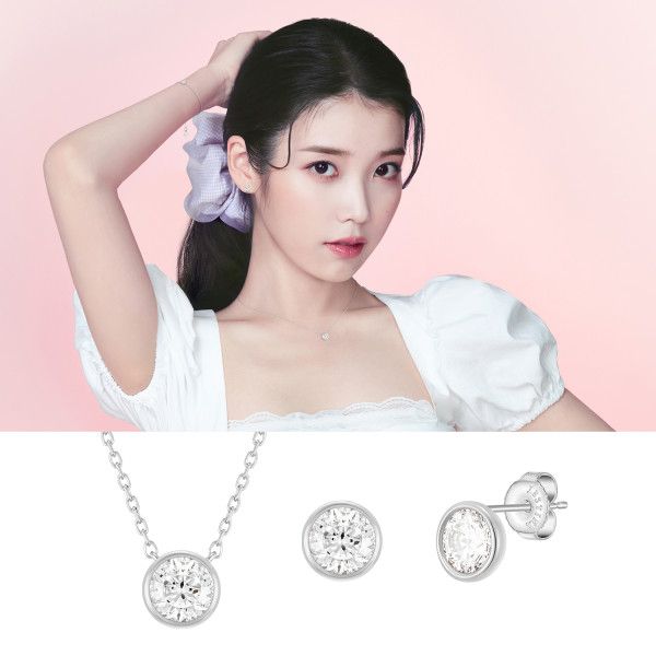 【J.ESTINA】★IU着用★WHITEMOND NECKLACE★925SILVER★ IU着用モデルJ.ESTINA正規品WHITEMOND necklace - メルカリ