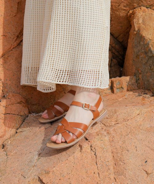 サンダル・ミュール ^MACMOC^ 3Color Lovely Casual Ribbon Sandals 5Cm Ribony Ribony 3Color Lovely Casual Ribbon Sandals 5Cm :: WALALAND
