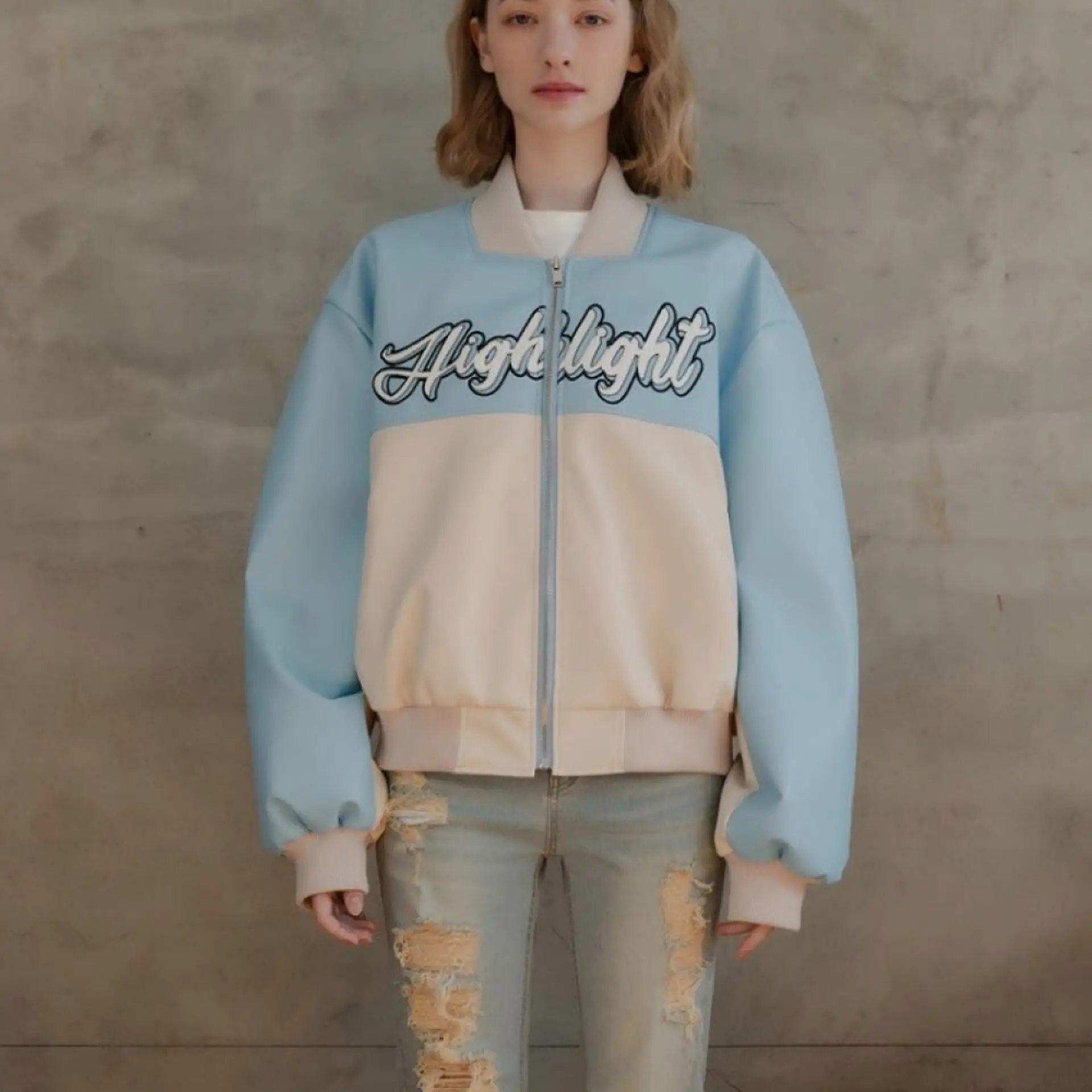 CONTENT - LeSeraphim Hong Eun Chae Instagram Varsity Jacket
