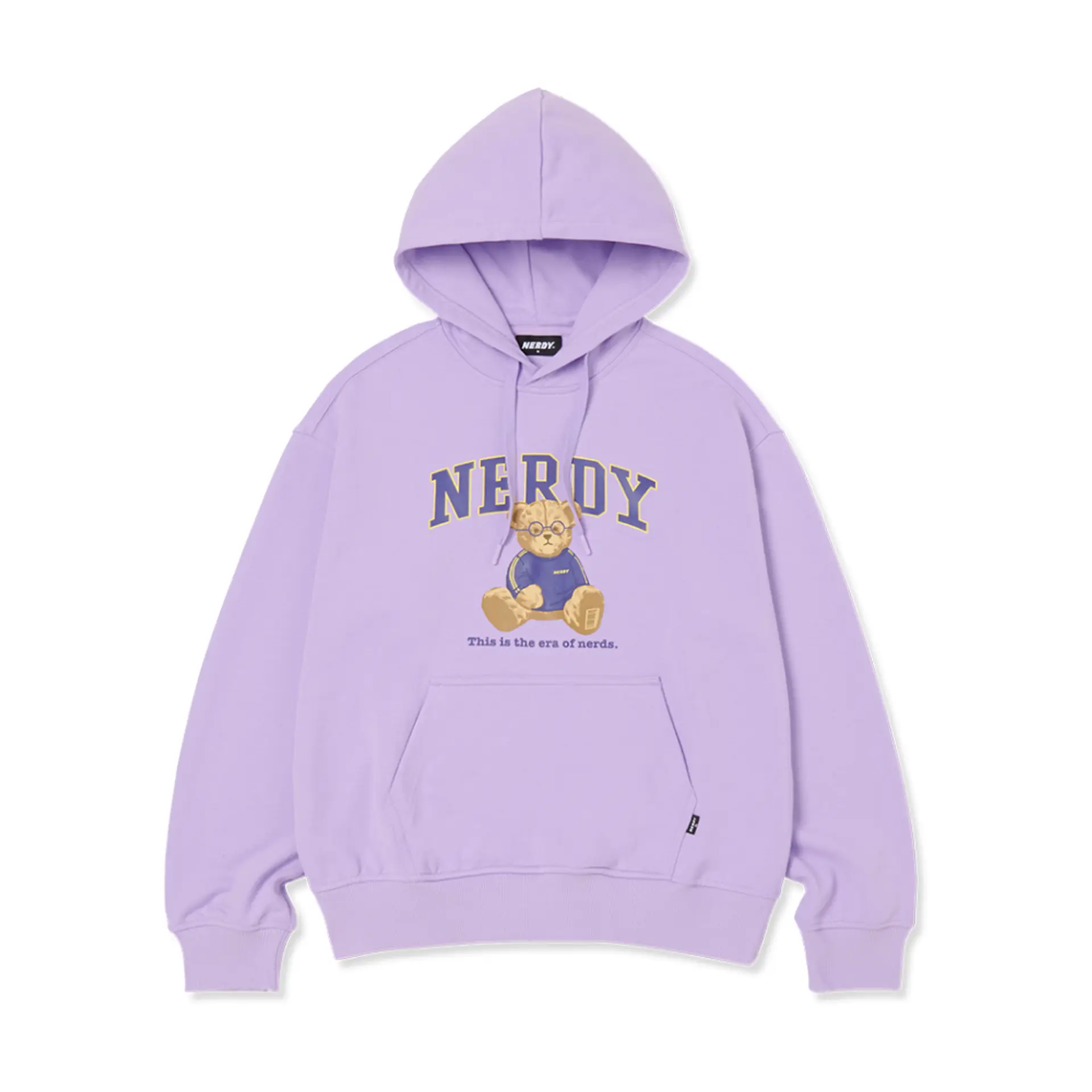 Taeyeon wears it] Layered Cursive Logo Pullover Hoodie
