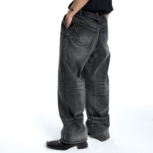 VL8712 Wellight Wide Denim (GLOW BLACK) :: WALALAND(왈라랜드)