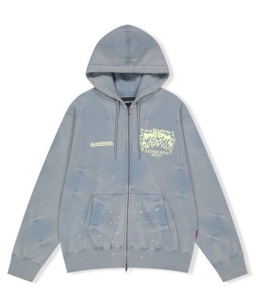 ■YESEYESEE■ YES Painted Zipup Hoodie Navy YS243TSWHZ01NAV MUSINSA | YESEYESEE Y.E.S Painted Zip-up Hoodie Navy