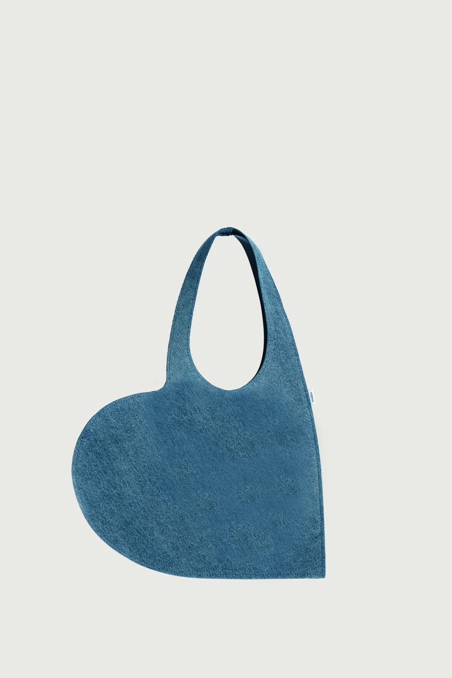 BLACKPINK ジェニー着用 COPERNI DENIM HEART TOTE BAG Heart Mini denim tote bag in blue - Coperni | Mytheresa