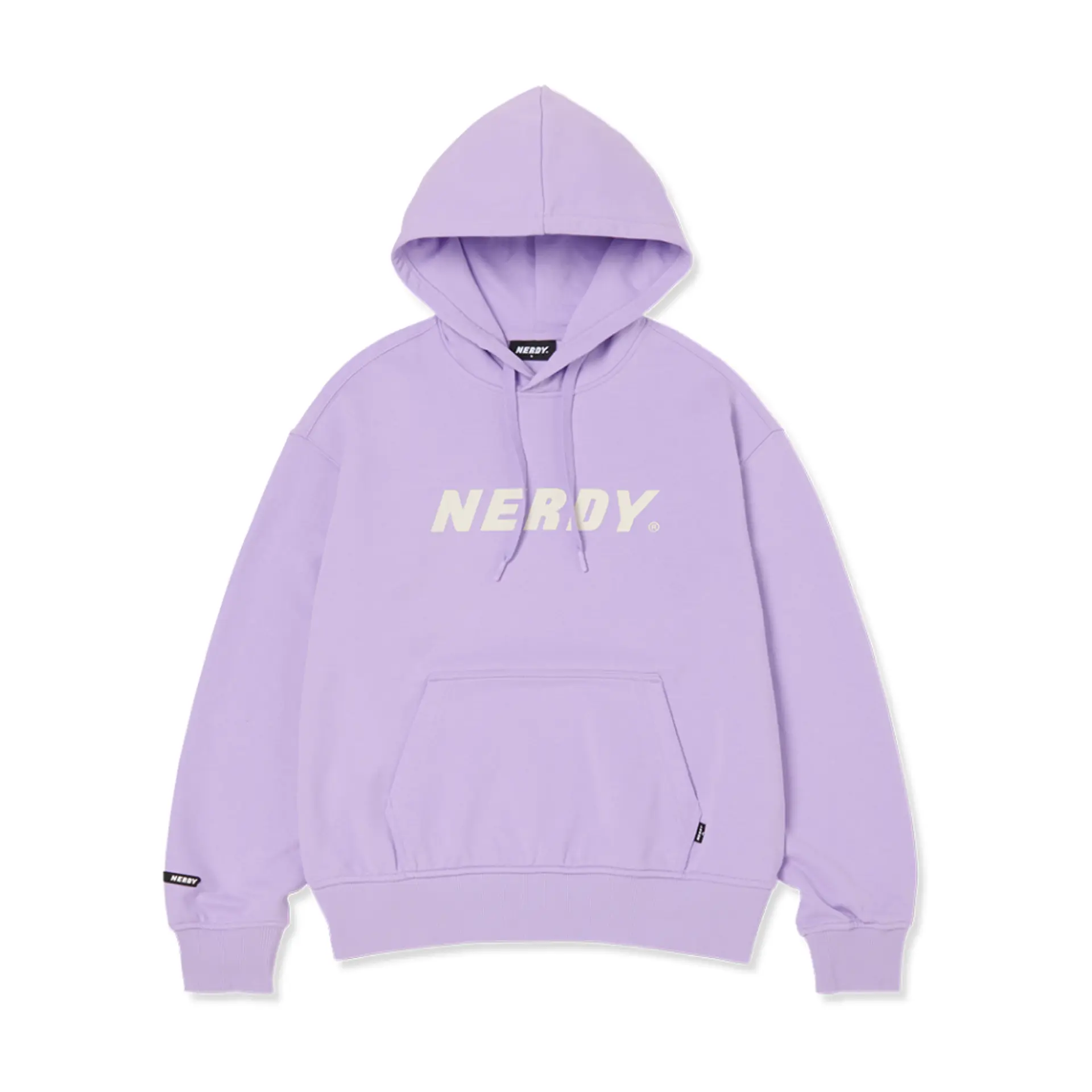 Taeyeon wears it] Layered Cursive Logo Pullover Hoodie