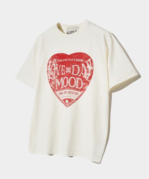 ◆SATUR◆ Paris Metro Graphic Short Sleeve T-Shirt White Nav Paris Metro Graphic Short Sleeve T-shirt White Blue