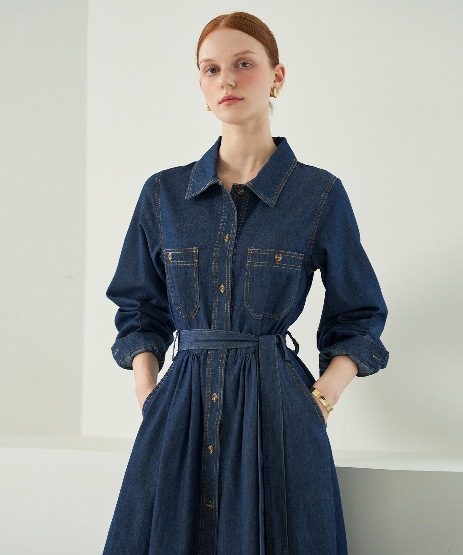 ★Cest Moidew★ Cest_Forest print waist strap dress Cest_Forest print waist strap dress :: WALALAND(왈라랜드)