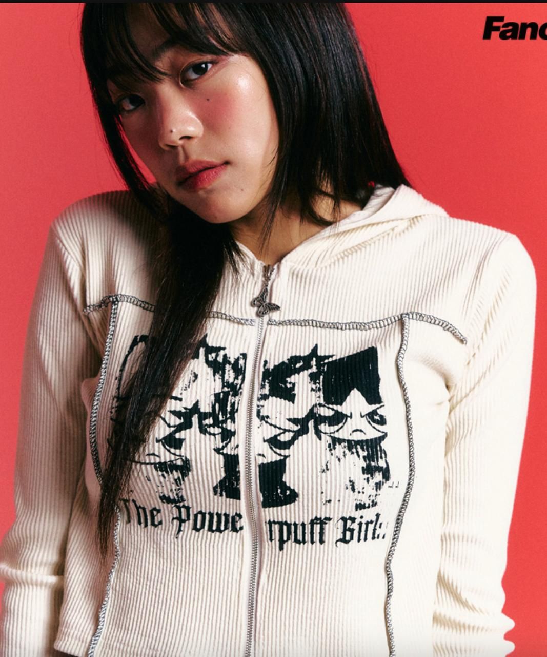★NASTY FANCY CLUB★PUFF ROUND SCARF HOODIE FANCY CLUB | PUFF ROUND SCARF HOODIE (MELANGE GRAY