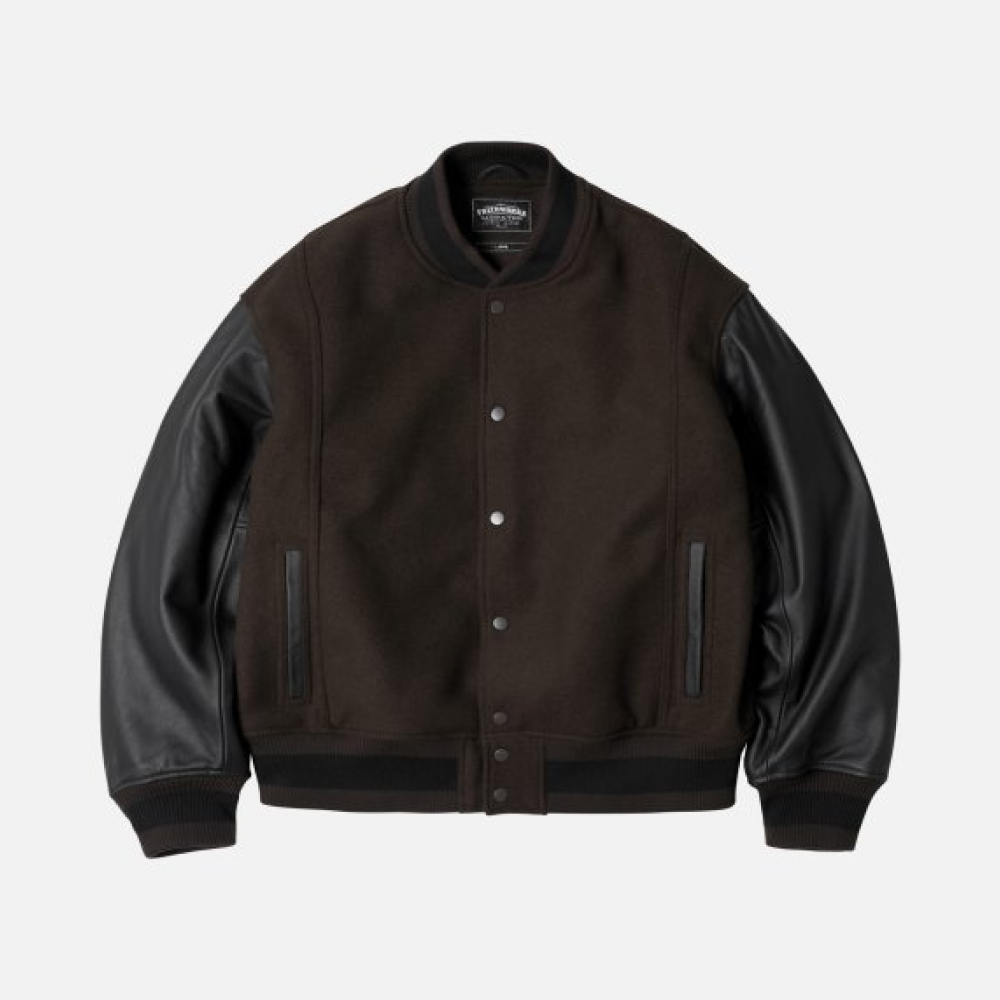[WOOALONG]★24FW★韓国人気★Leather padding bomber jacket Designer fashion, Seoul-fully created | W Concept